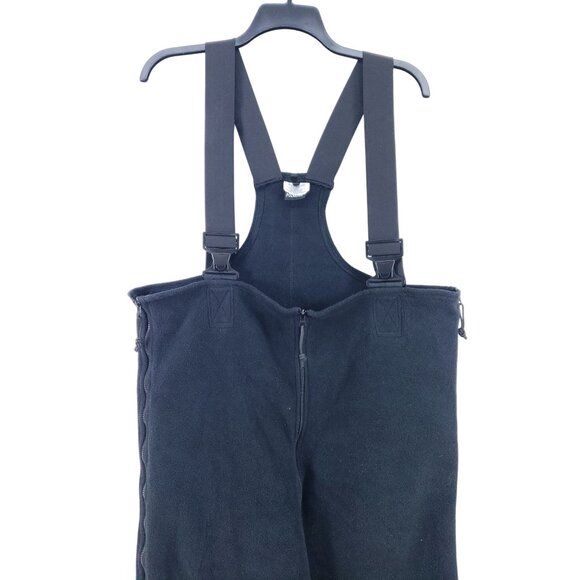 Polartec X-Large Long Black Overalls Cold Weather Synthetic Fleece Polyester - Picture 6 of 10